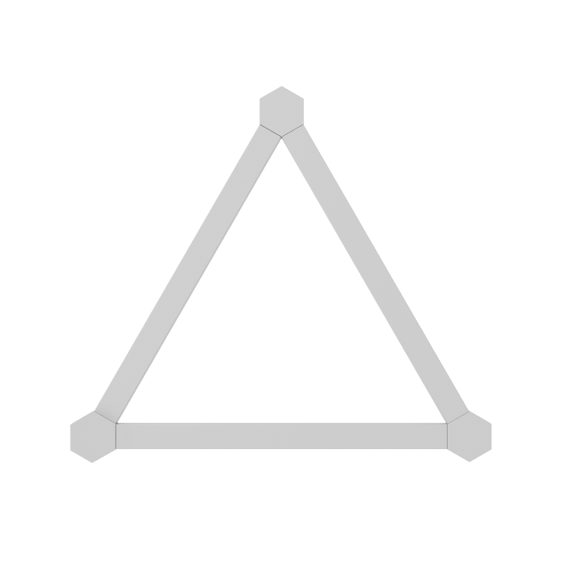 Nanoleaf Lines, Thread-kompatible, farbwechselnde, intelligente, modulare und hinterleuchtete Lichtleisten. 3er Packung Erweiterungs-Kit. HomeKit, Google Assistant, Amazon Alexa, IFTTT. 