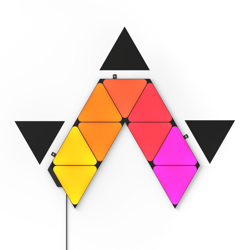 Shapes Limited Edition Ultra Black Triangles Expansion Pack (3 Panels) -  NL47-0101TW-3PK | Nanoleaf | Leuchtfiguren
