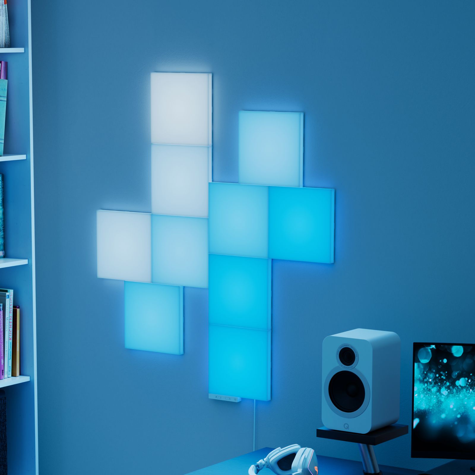 Nanoleaf blocks Quadrate Umgebungsbild