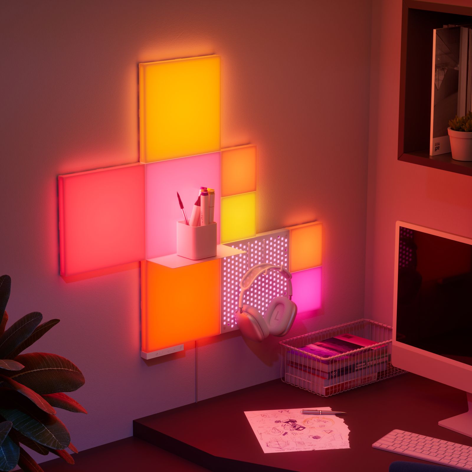 Nanoleaf Blocks Combo XL Smarter Kit Umgebungsbild