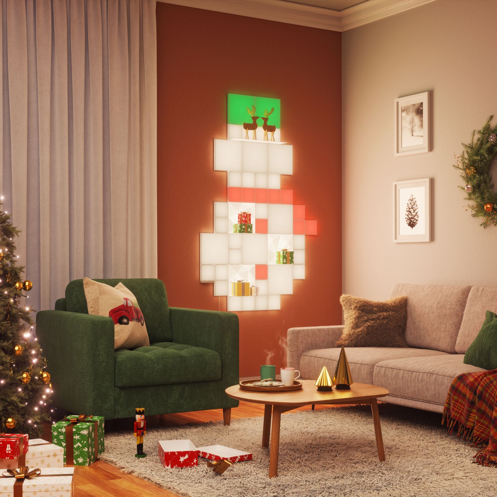 Nanoleaf Blocks Regale Umgebungsbild