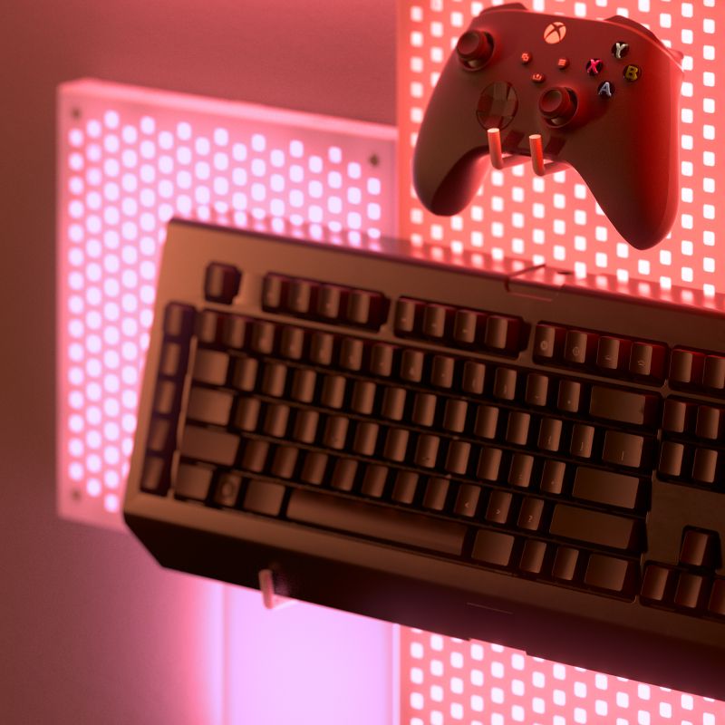Nanoleaf blocks Light Pegboard  environment image