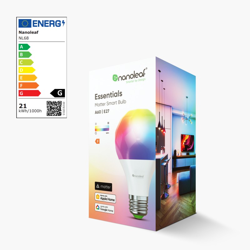 Nanoleaf Essentials Thread enabled color changing smart light bulbs. Similar to Wyze. HomeKit, Google Assistant, Amazon Alexa, IFTTT.