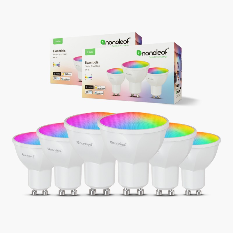 Nanoleaf Essentials Thread enabled color changing smart light bulbs. 6 pack. Similar to Wyze. HomeKit, Google Assistant, Amazon Alexa, IFTTT.