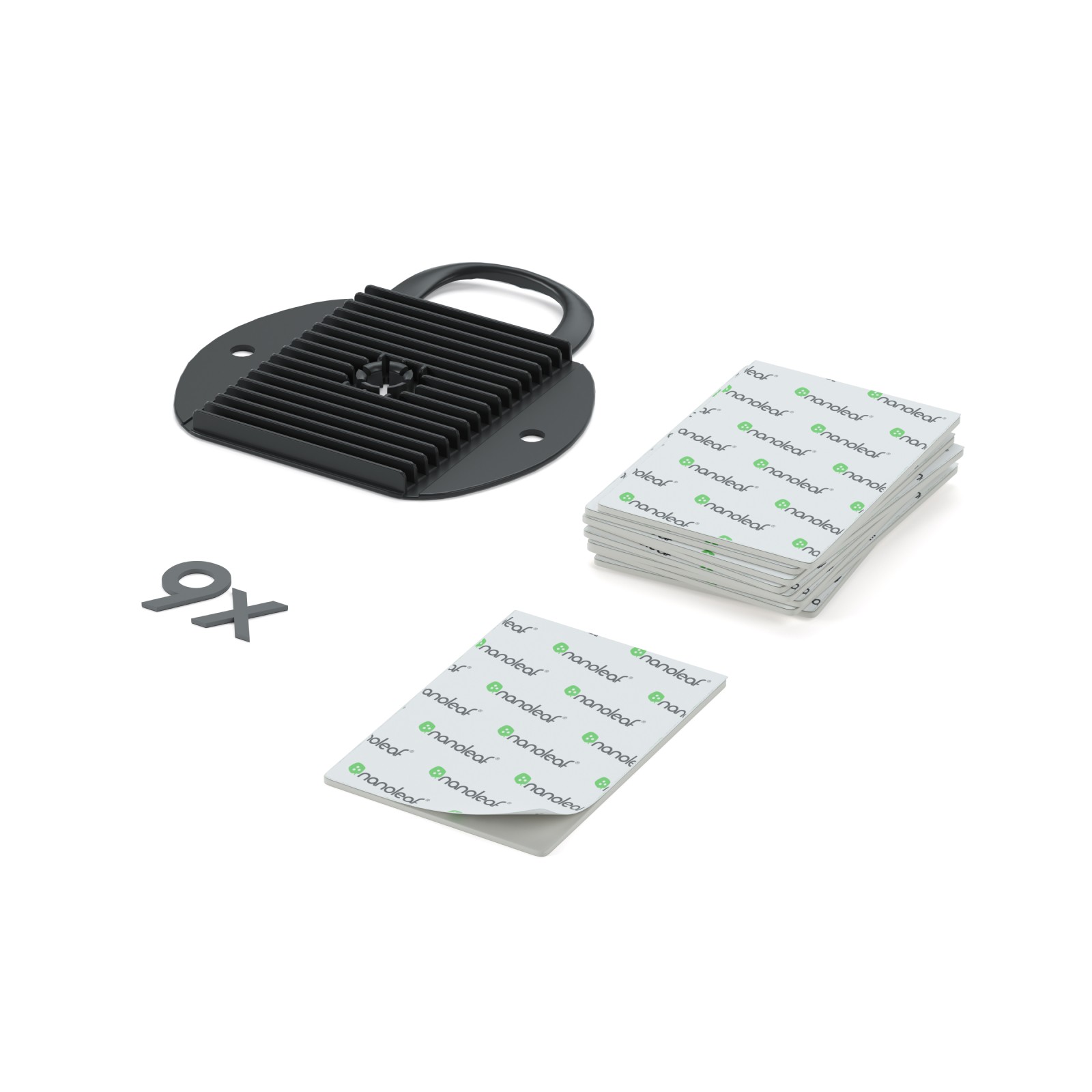 Montageplatten für Nanoleaf Shapes, Thread-kompatible, farbwechselnde, modulare, intelligente Lichtpanels. 9er Packung. Ähnlich wie Philips Hue, Lifx. HomeKit, Google Assistant, Amazon Alexa, IFTTT. 