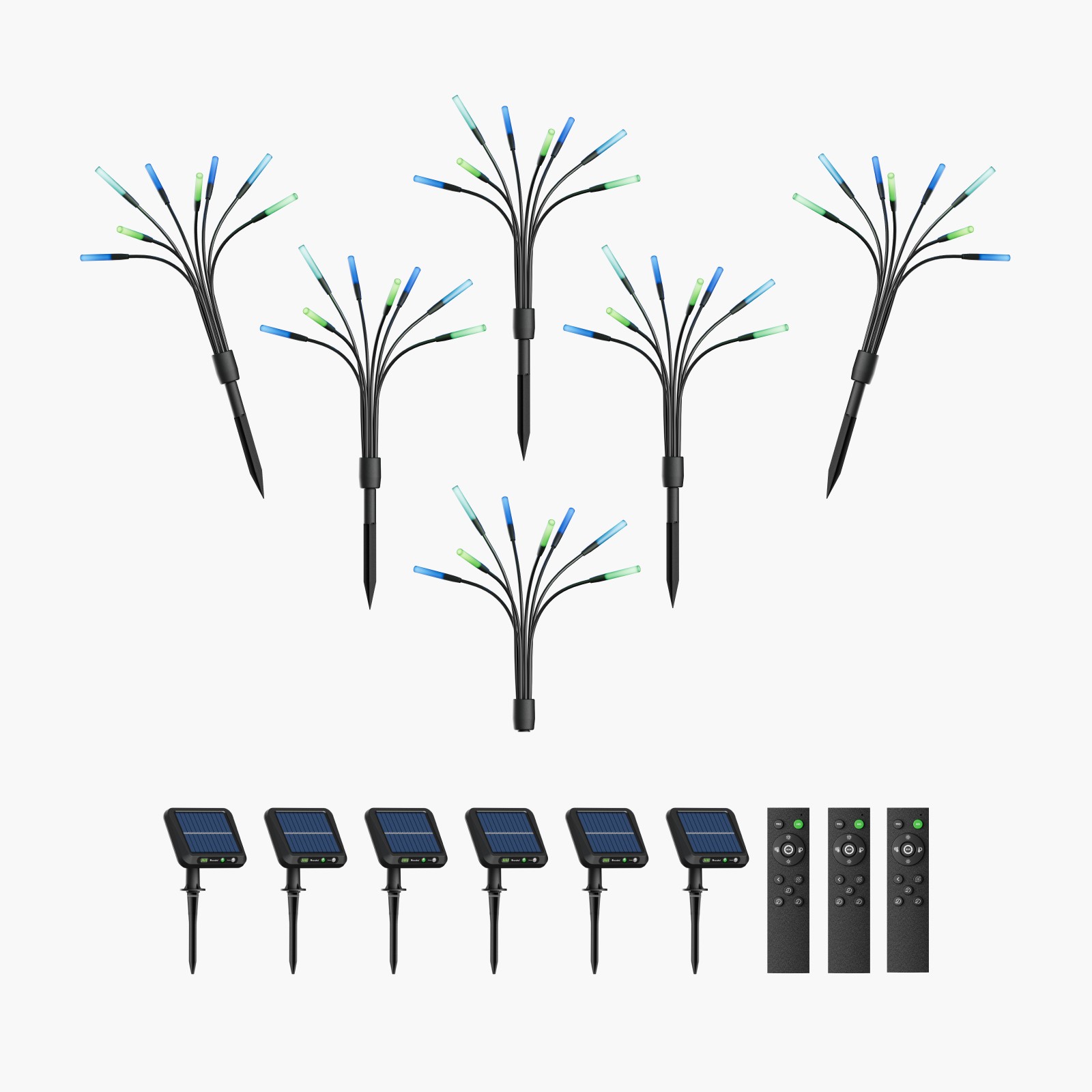 Solar Gartenleuchten 6er Pack